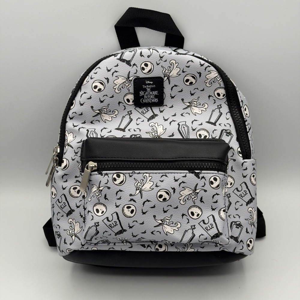 NWT Disney Nightmare Before Christmas Pastel Mini Backpack Jack Skellington AOP